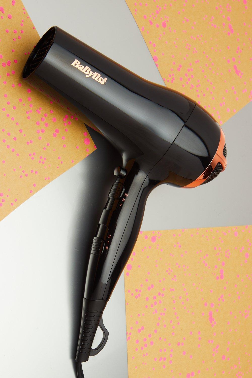 Womens Babyliss Rose Lustre 2400 Hair Dryer - Black - One Size, Black