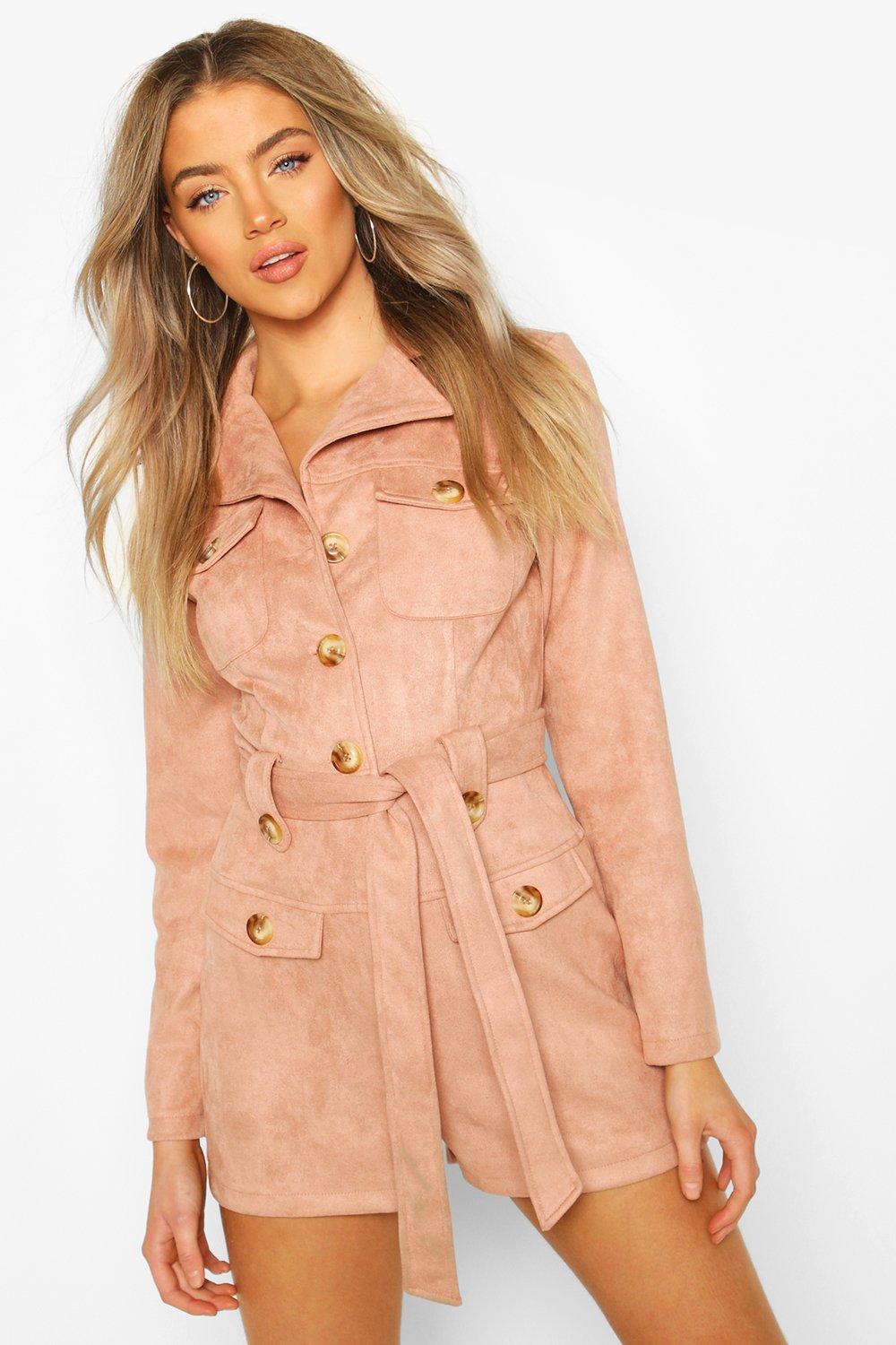 boohoo utility playsuit