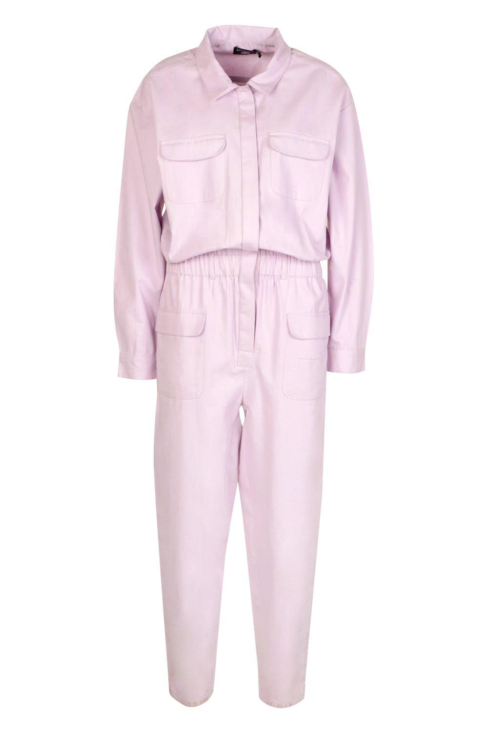 

Практичный комбинезон из денима, Lilac