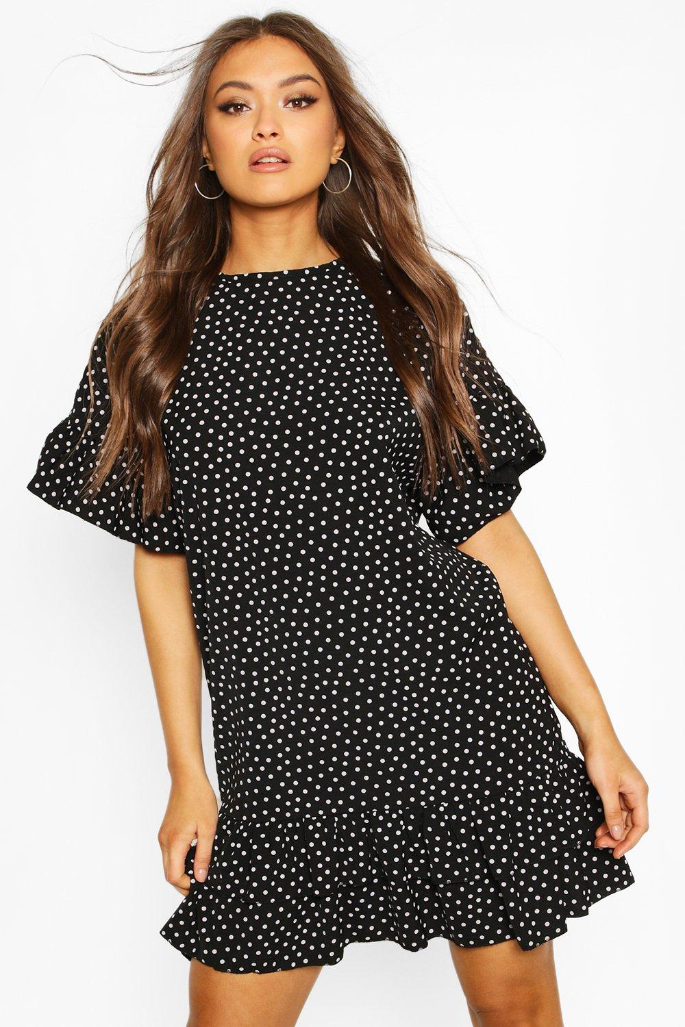 boohoo black shift dress