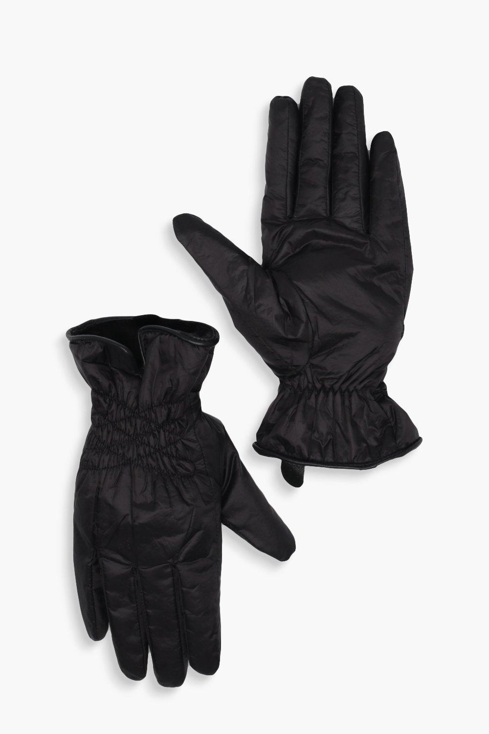 faux fur lined gloves