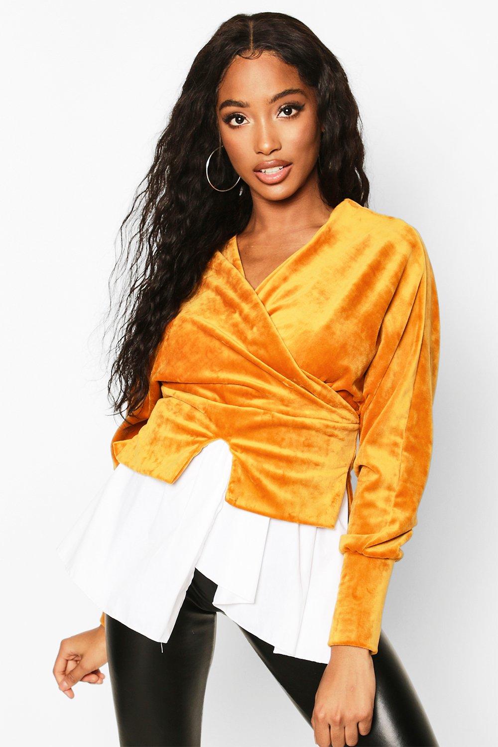 

Velvet Hybrid Shirt, Mustard