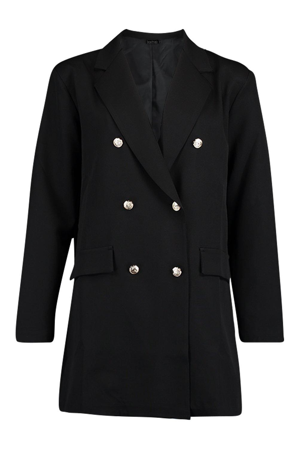 

Oversize Double Breasted Blazer, Black