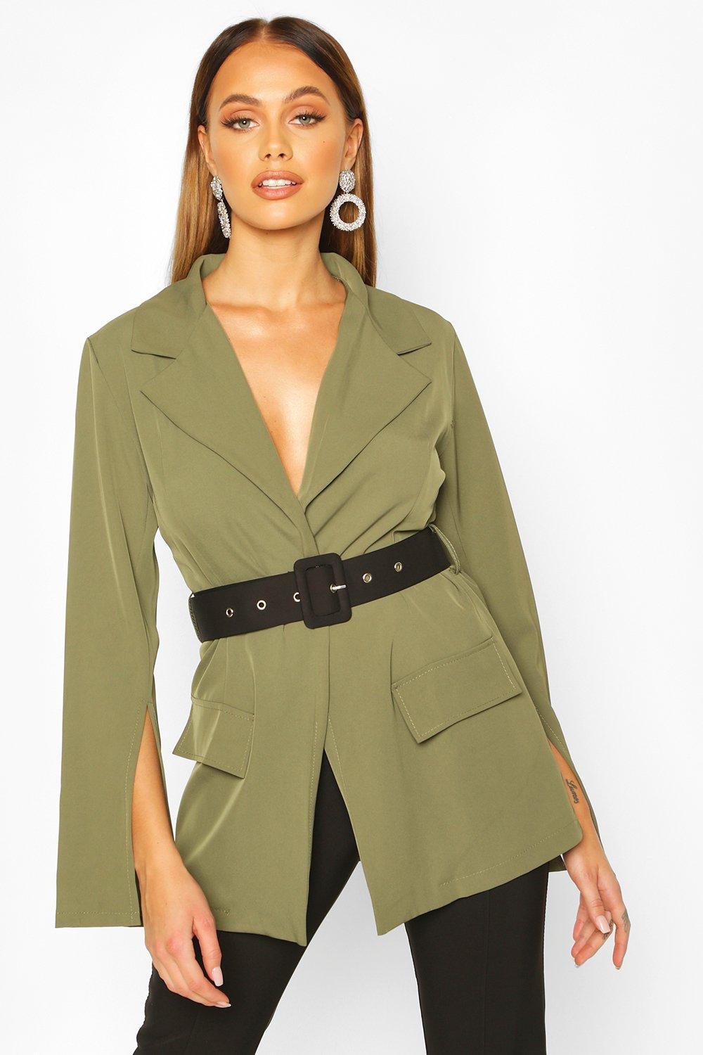 

Belt Blazer, Khaki