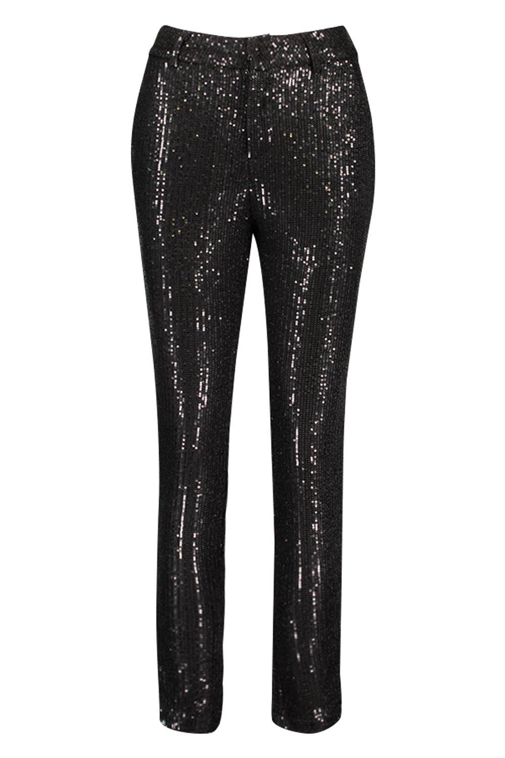 

Sequin Tailored Suit Trouser, Black