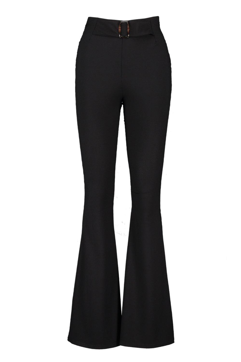 

Buckle Rib Trouser, Black