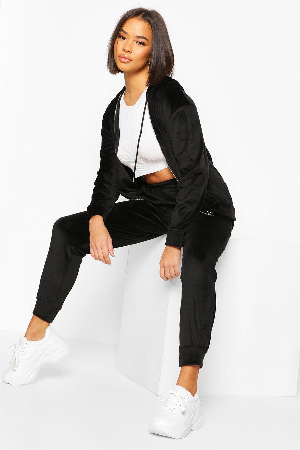 

Velour Tracksuit, Black