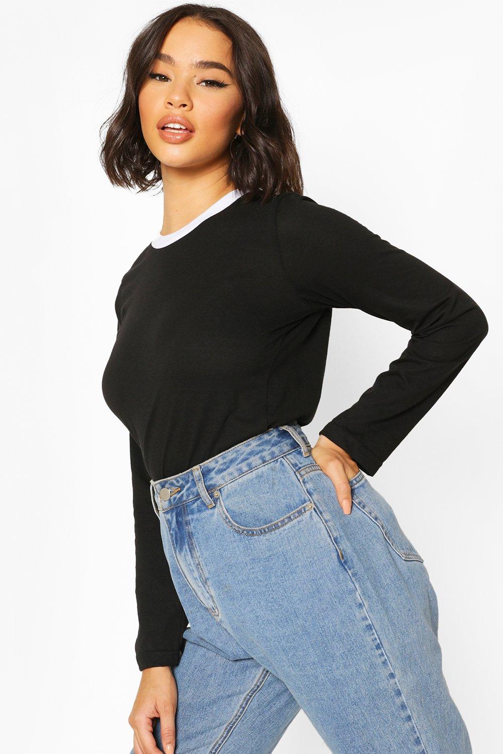 

Long Sleeve Oversized T-Shirt, Black