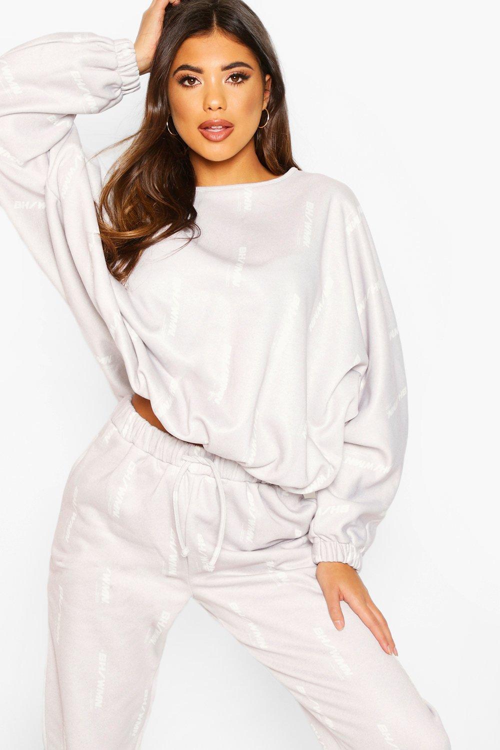 

Woman Oversized Sweatshirt, Grey marl