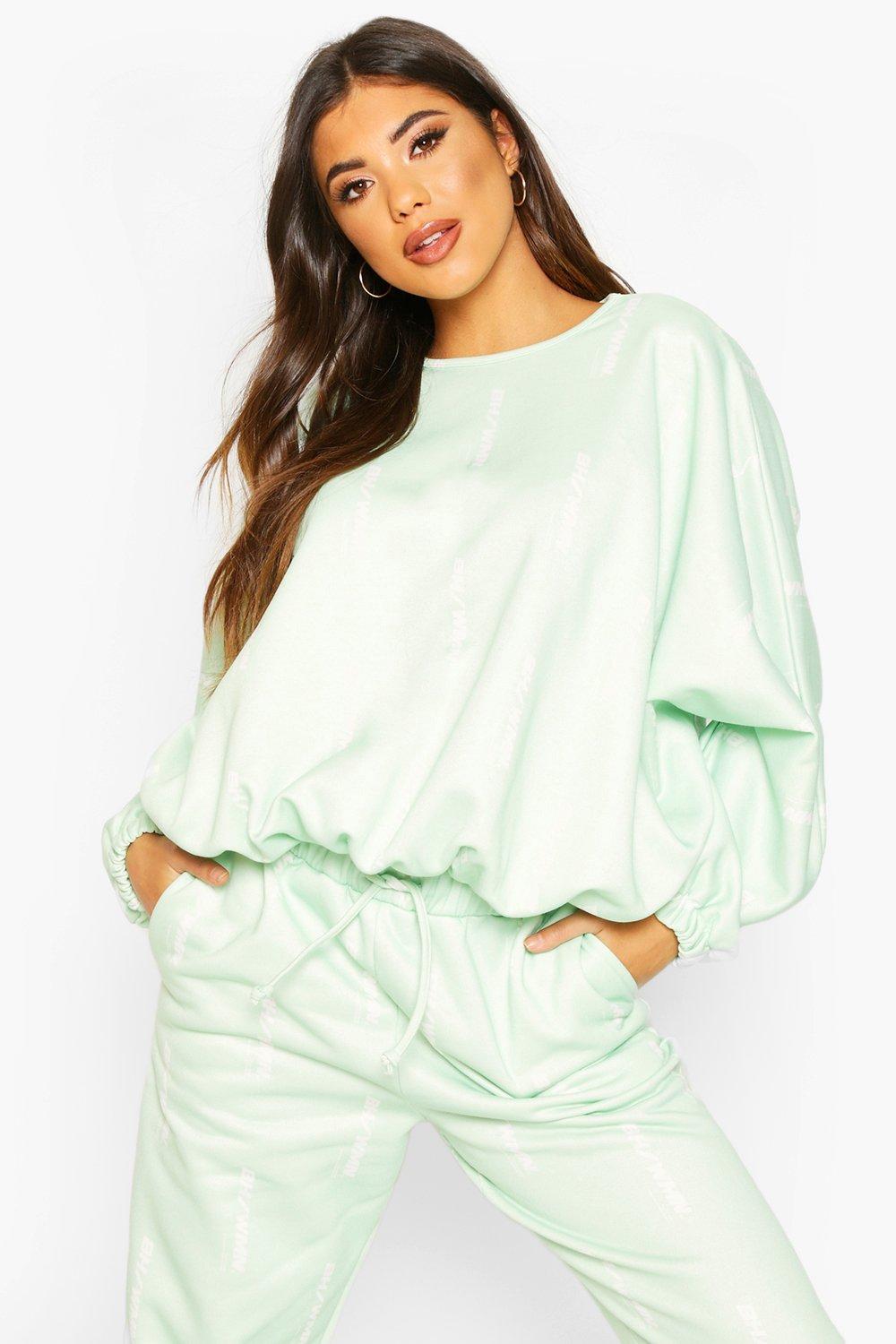 

Woman Oversized Sweatshirt, Sage