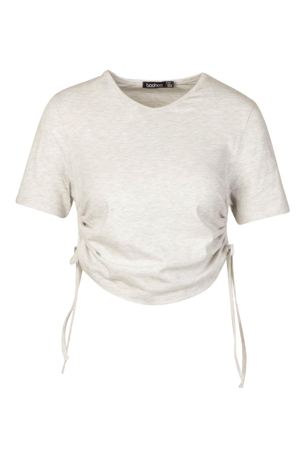 ruched side t shirt