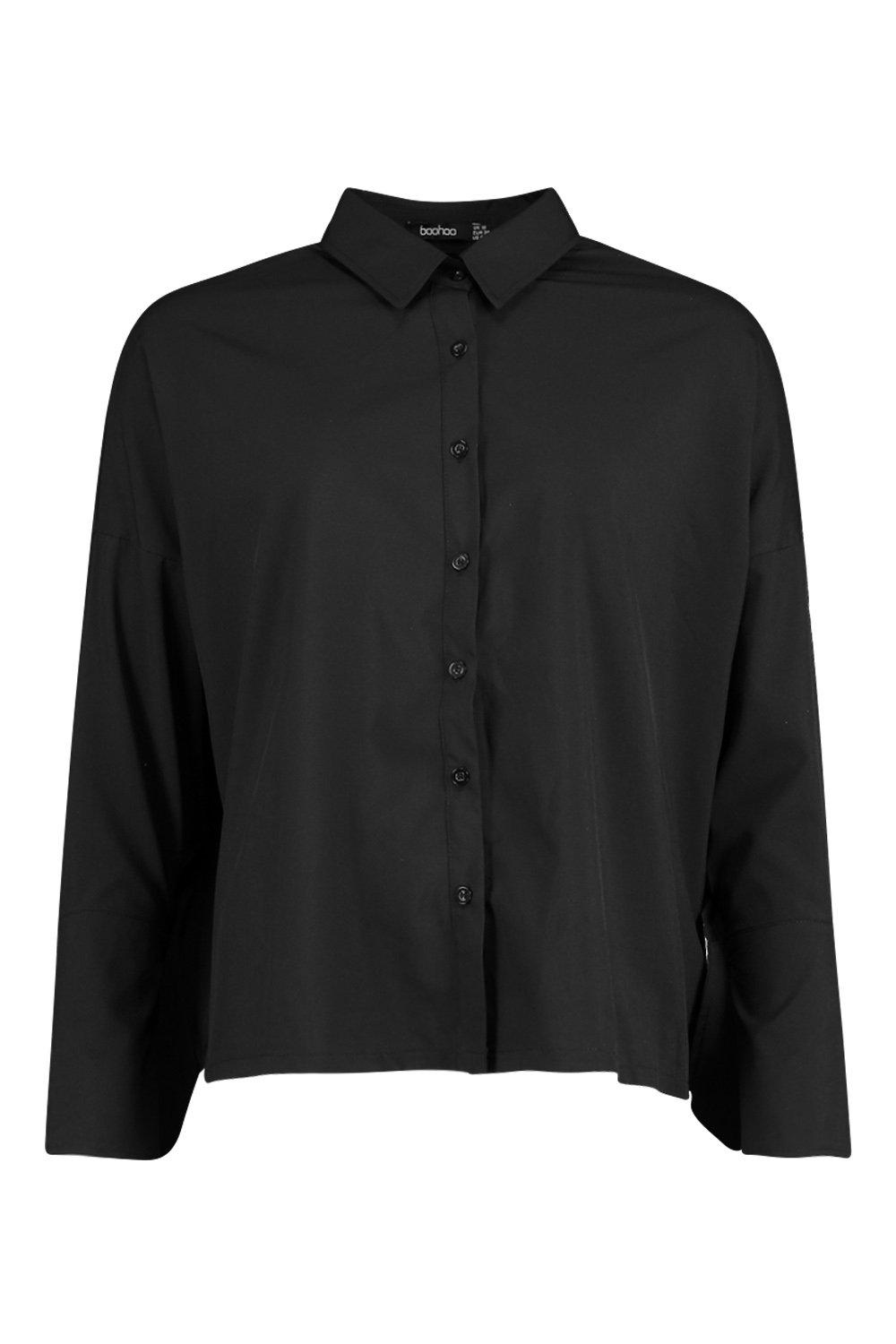

Extreme Wide Cuff Shirt, Black