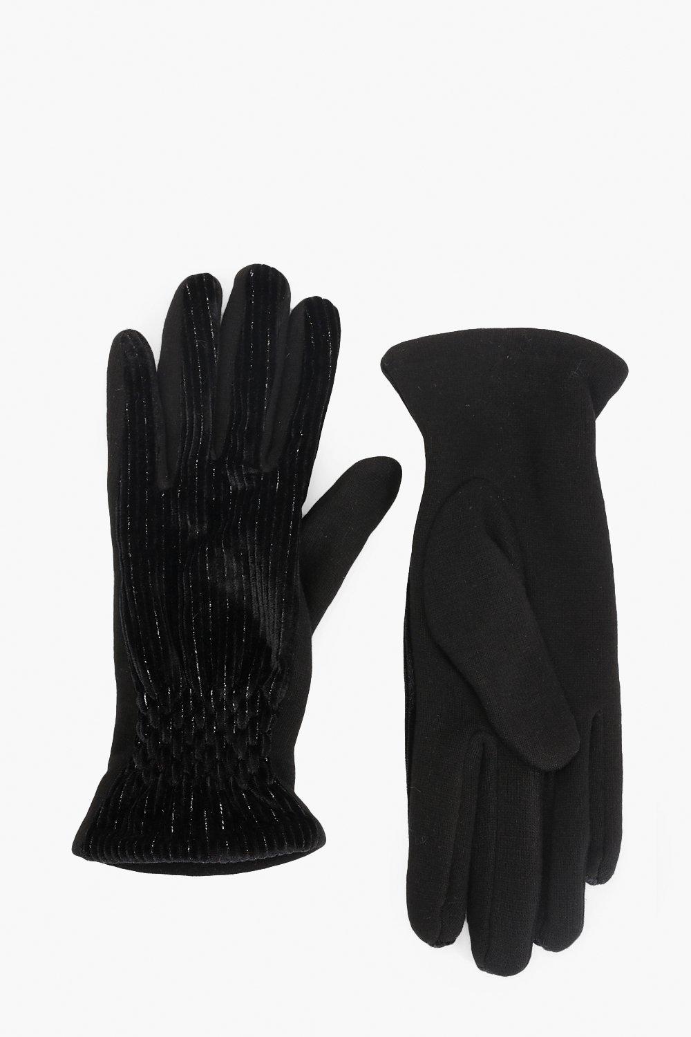 

Velvet Rib Glove, Black
