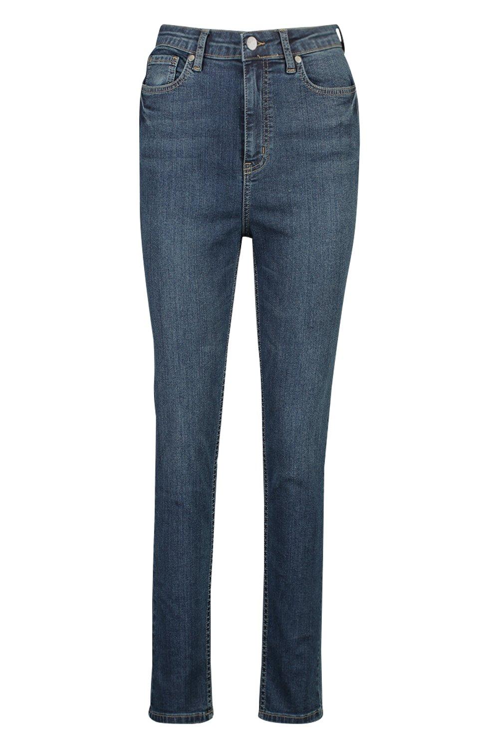 

High Rise Stretch Skinny Jean, Dark blue