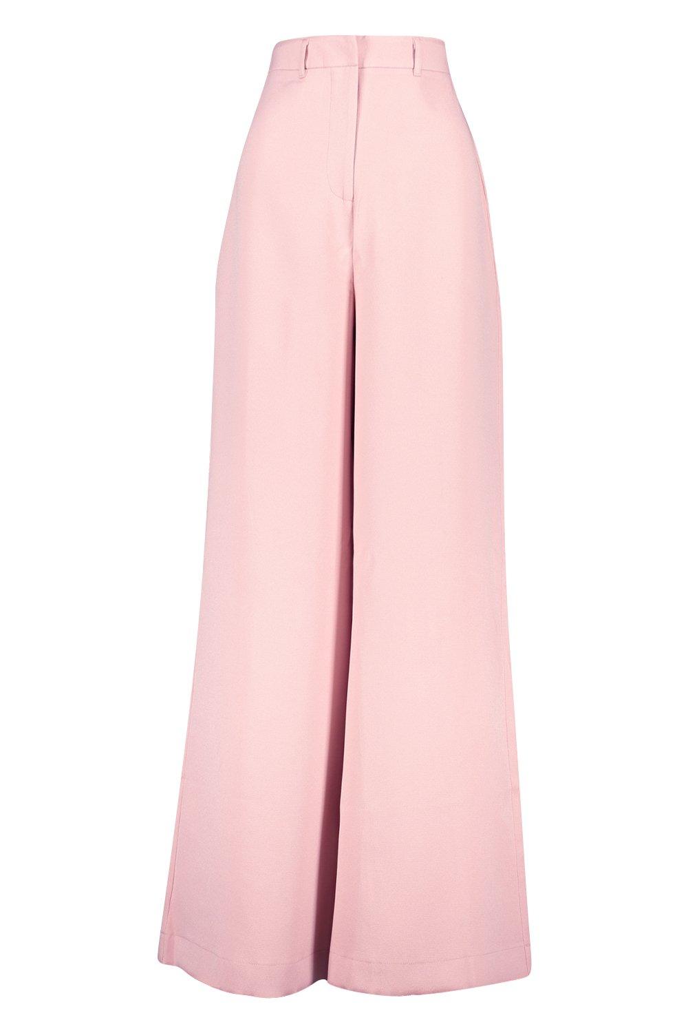 

Приталенные широкие брюки Premium, Pink