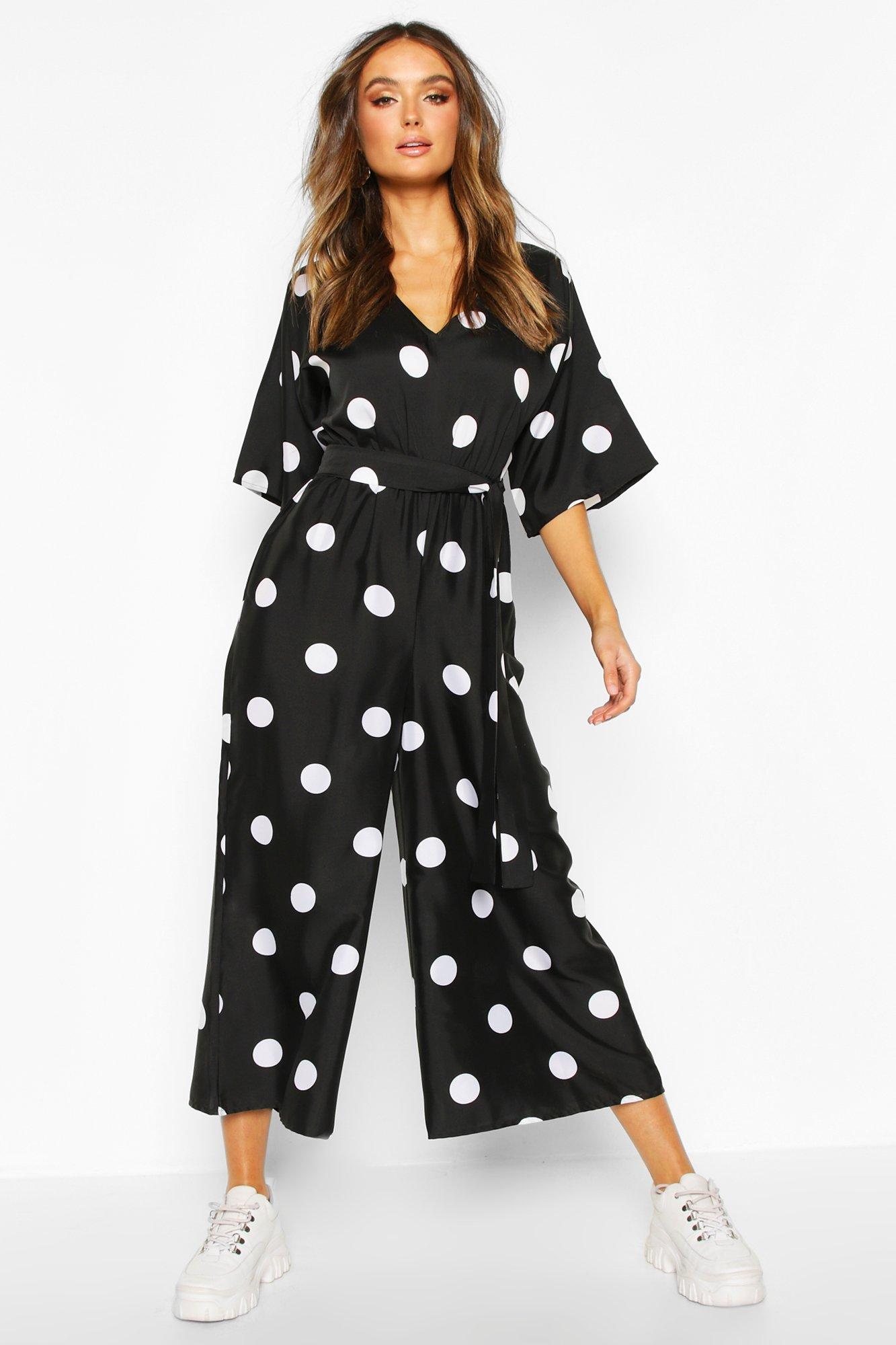 oversized polka dot dress