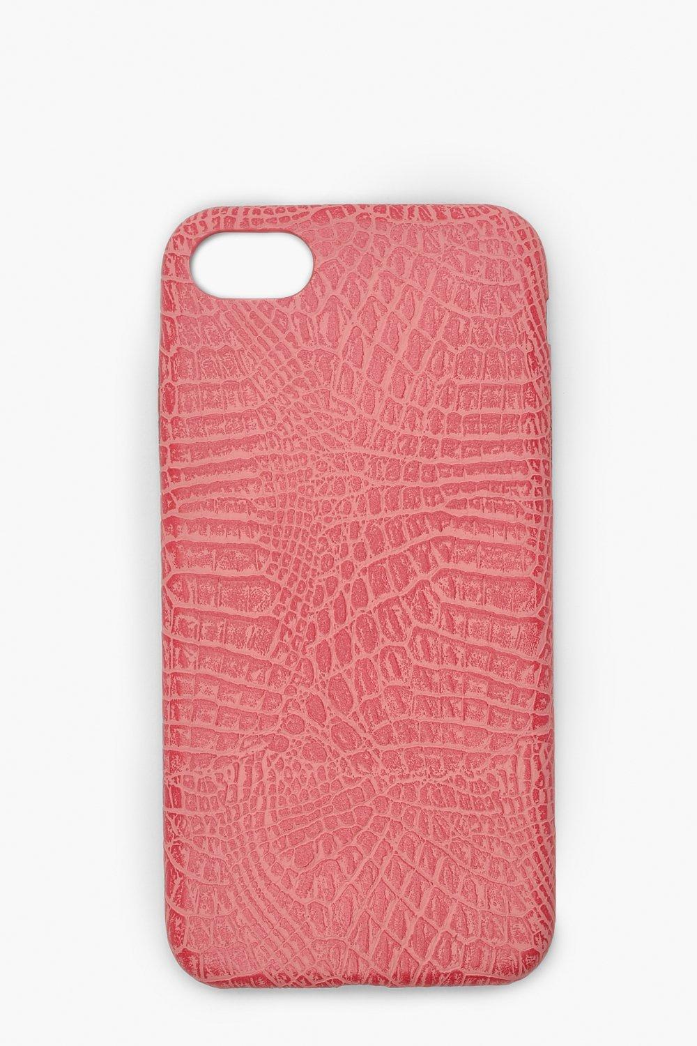 

Чехол с тиснением под крокодила принт для iPhone 7/8, Pink