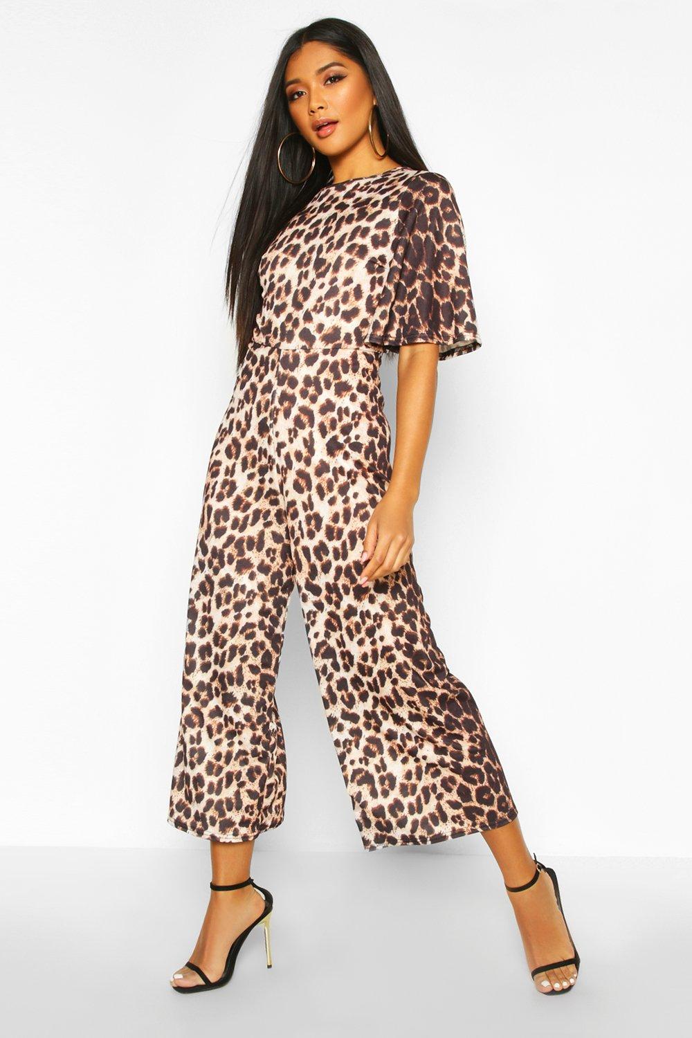 leopard culotte jumpsuit