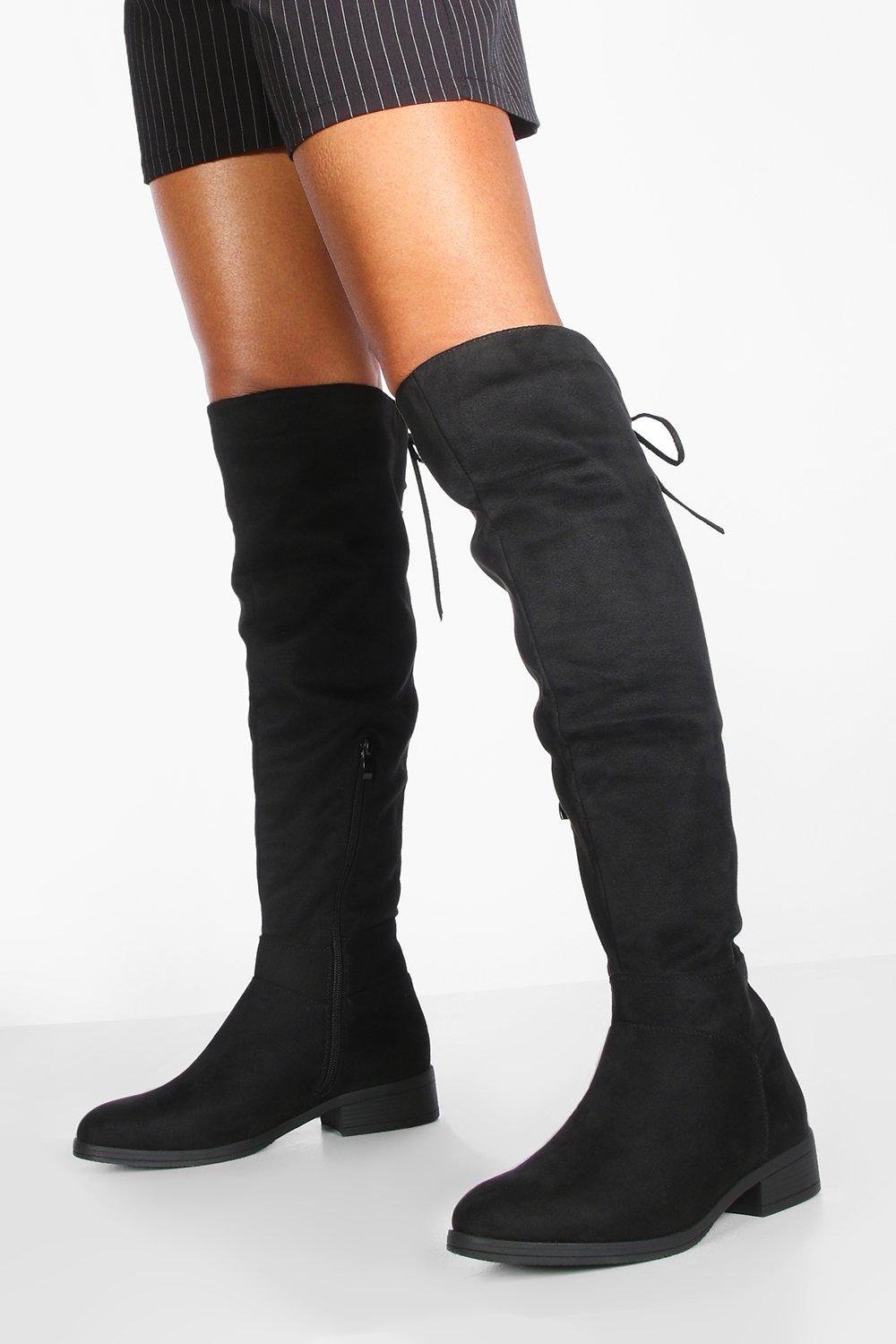 boohoo flat boots