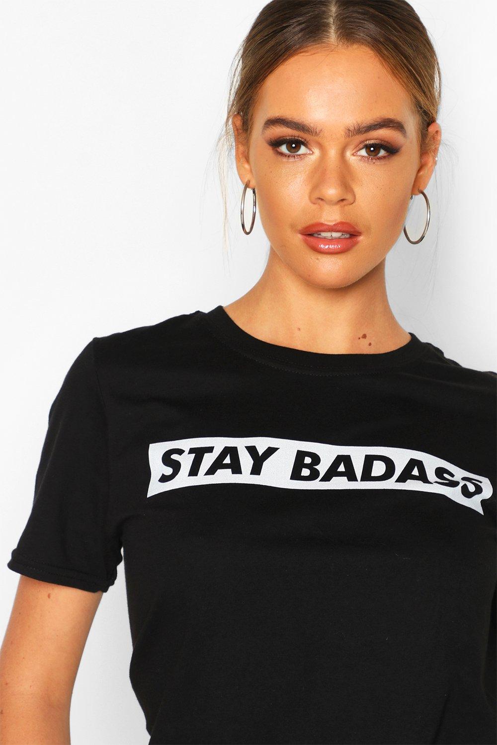 Stay bad. Боди с футболкой оверсайз. Stay Badass.