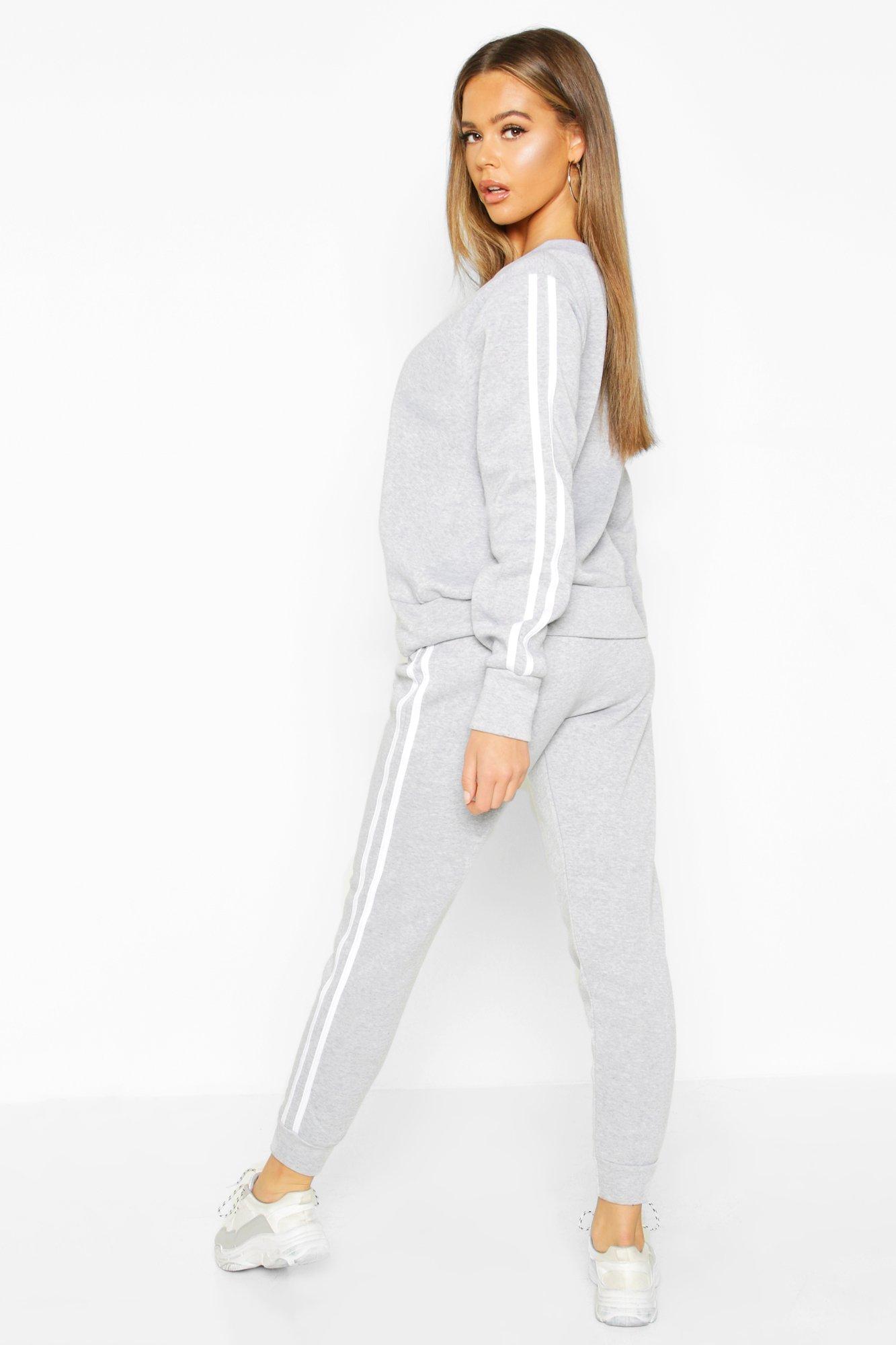 womens stripe tracksuit