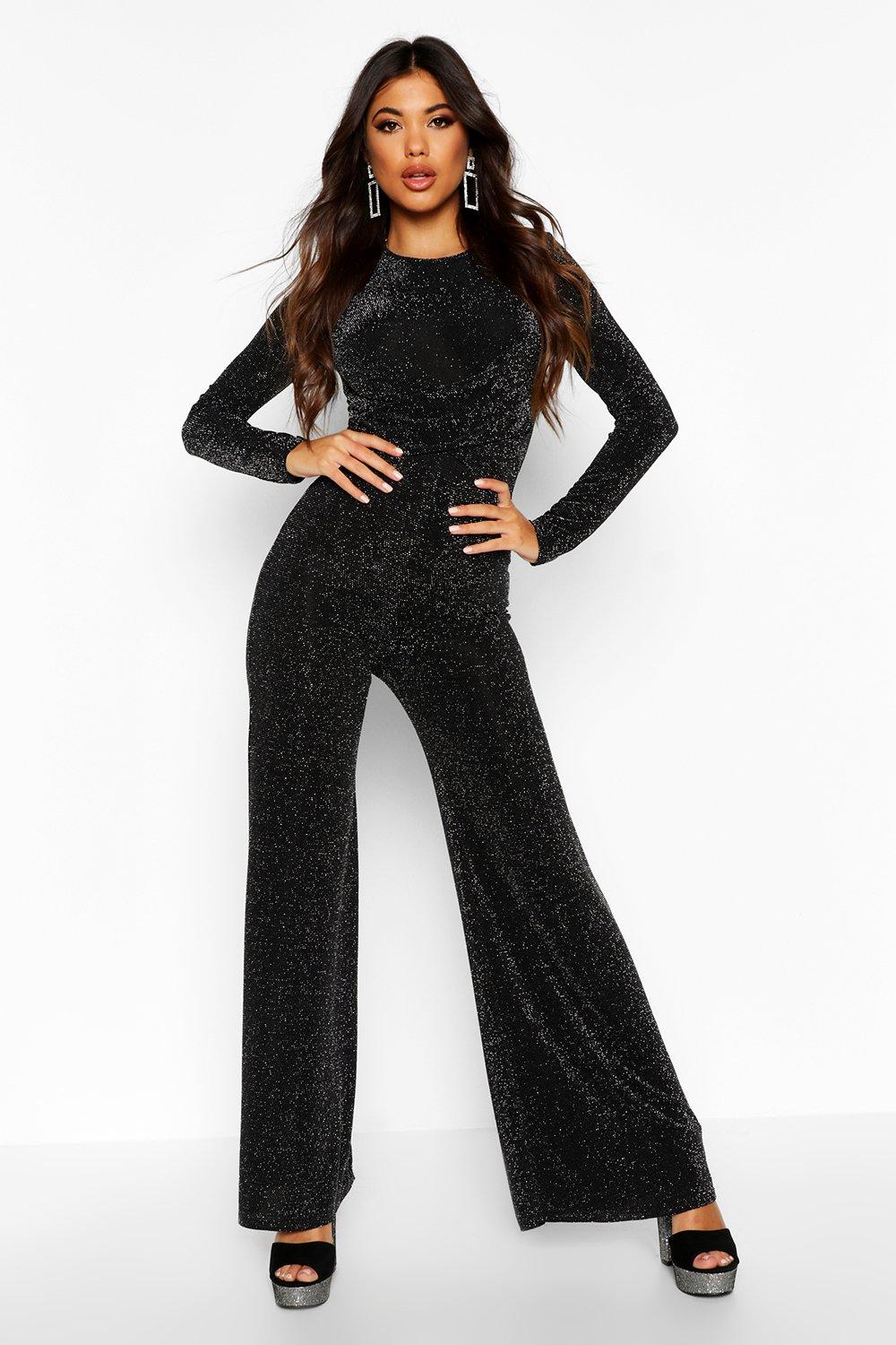 boohoo sparkly jumpsuit