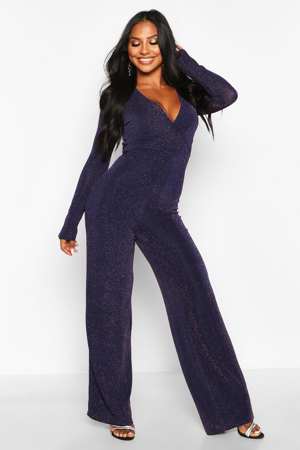 navy glitter jumpsuit