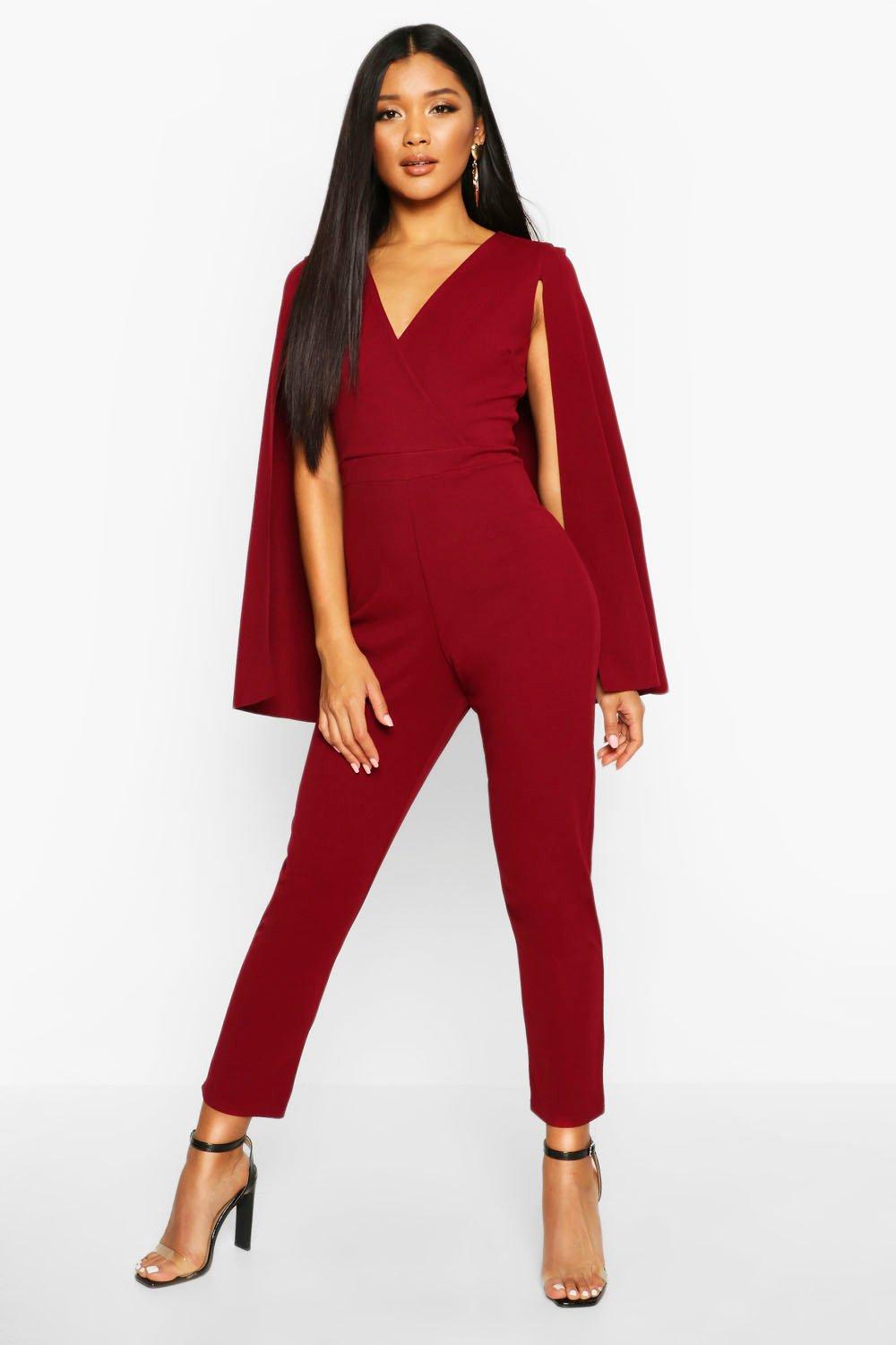 boohoo cape jumpsuit