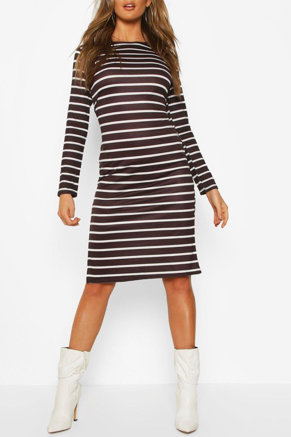 midi t shirt dress with sleeves