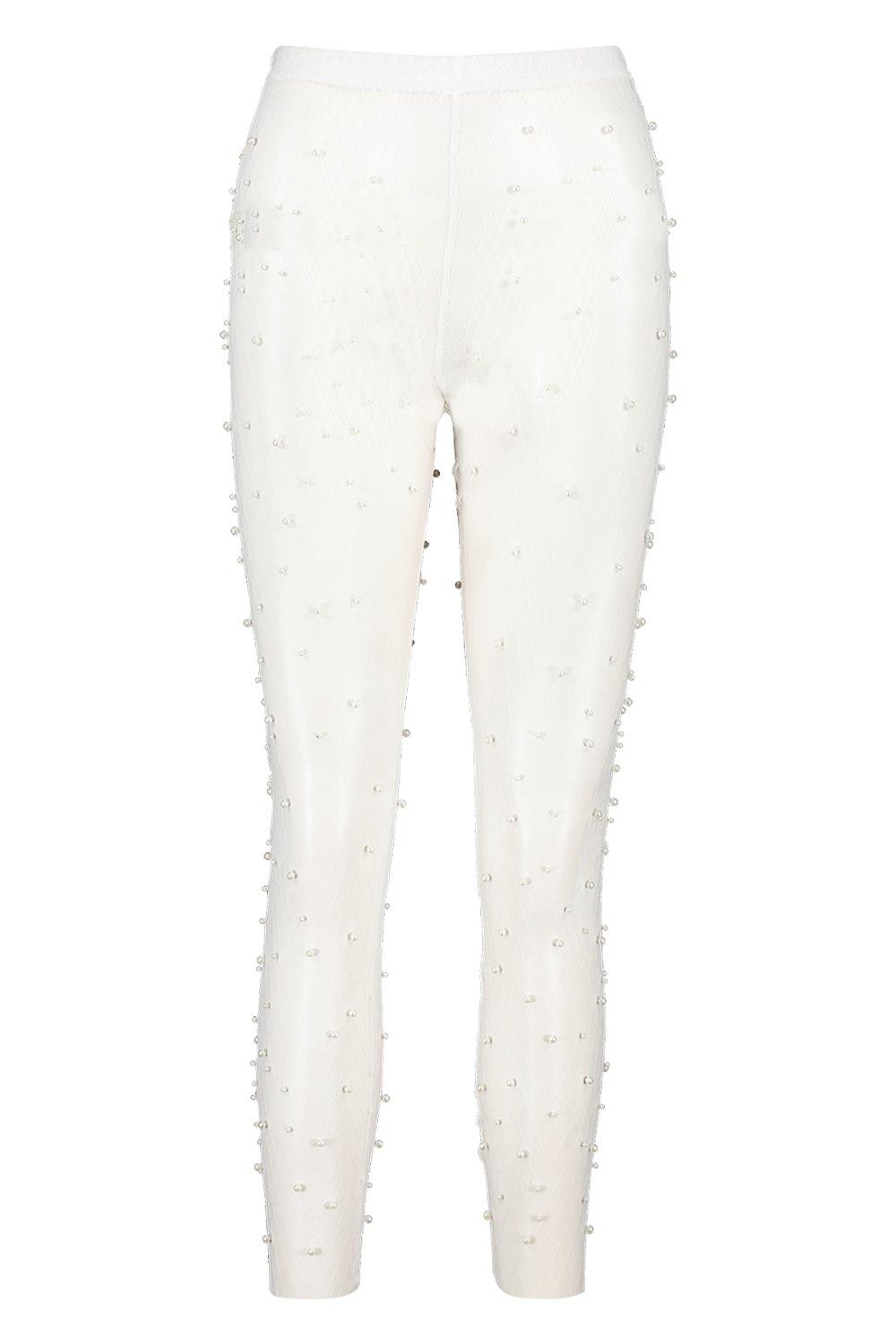 

Леггинсы из жемчужной сетки, White, Леггинсы из жемчужной сетки, Black