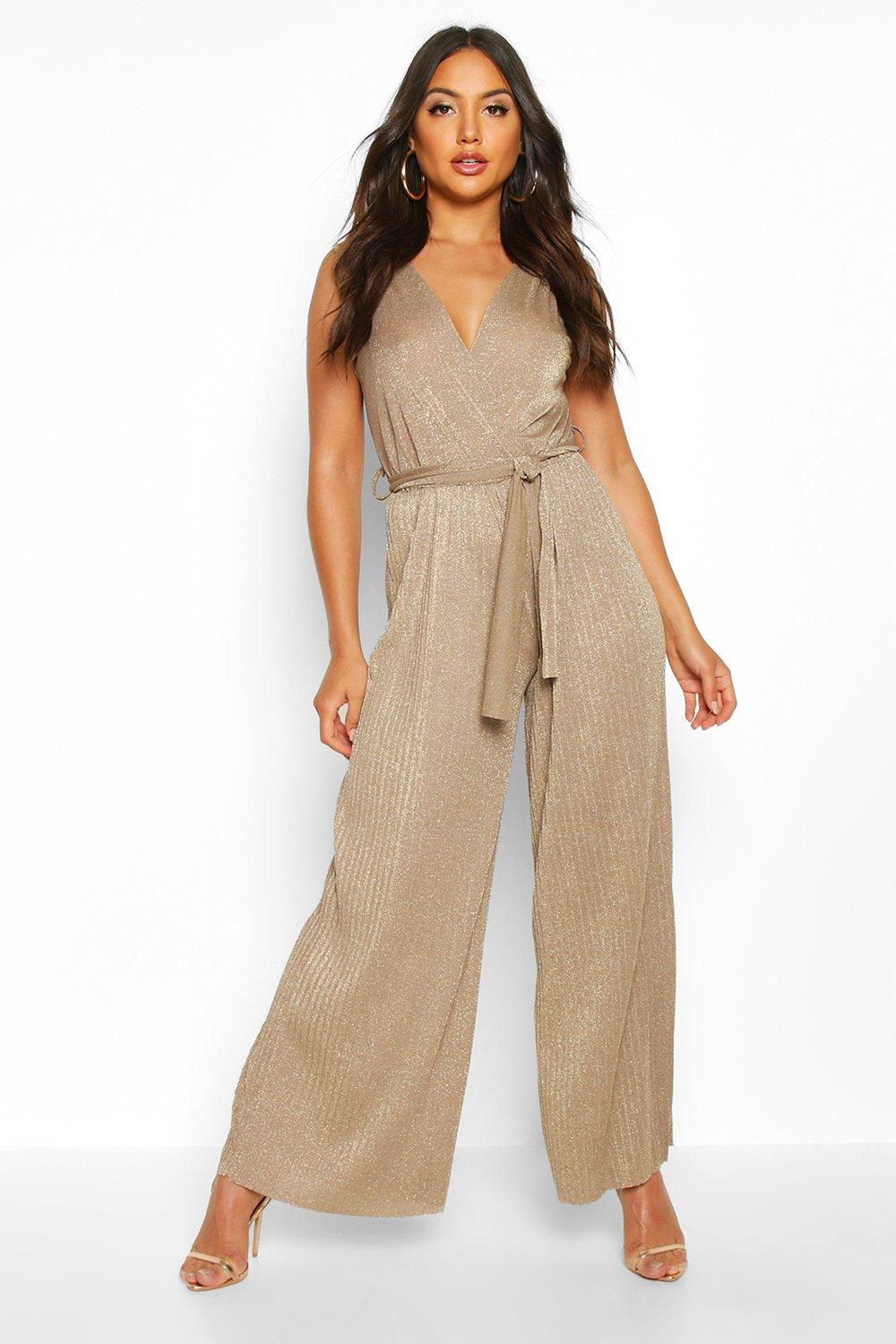 pleated jumpsuit