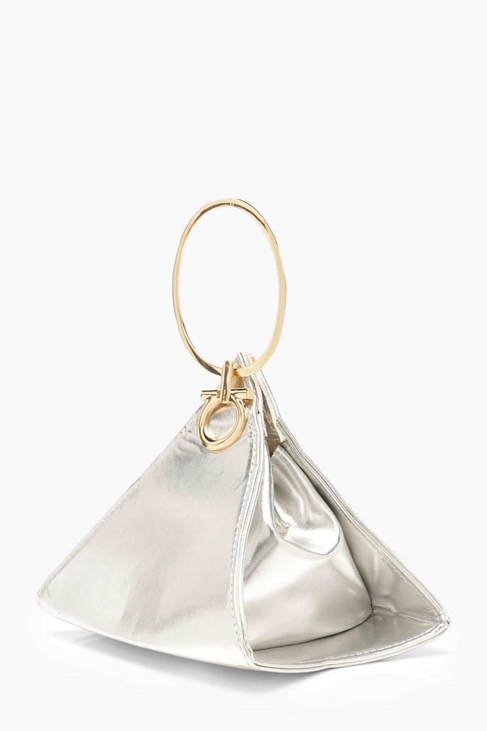 triangle clutch bag