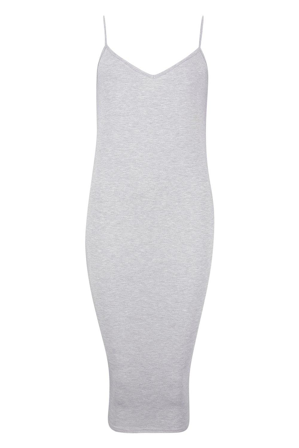 

Миди платье комбинация из джерси, Grey marl