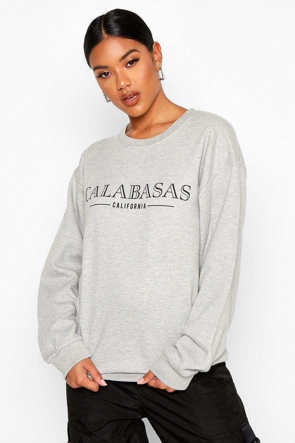 

Толстовка со слоганом Calabasas, Grey