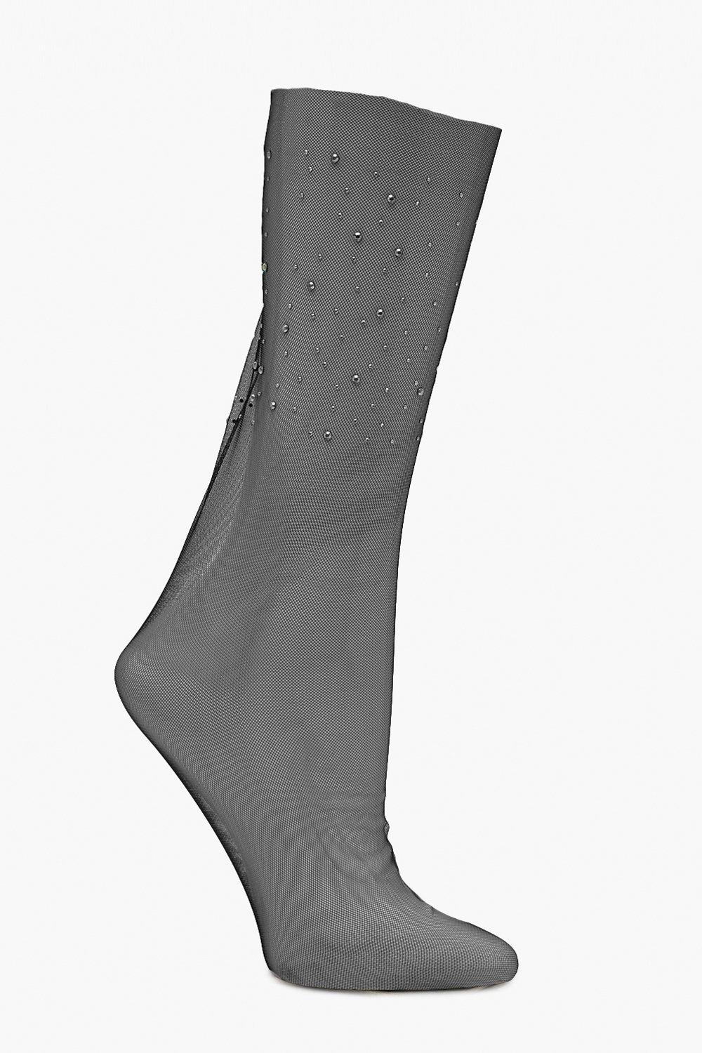 Embellished Sheer Socks | boohoo Canada