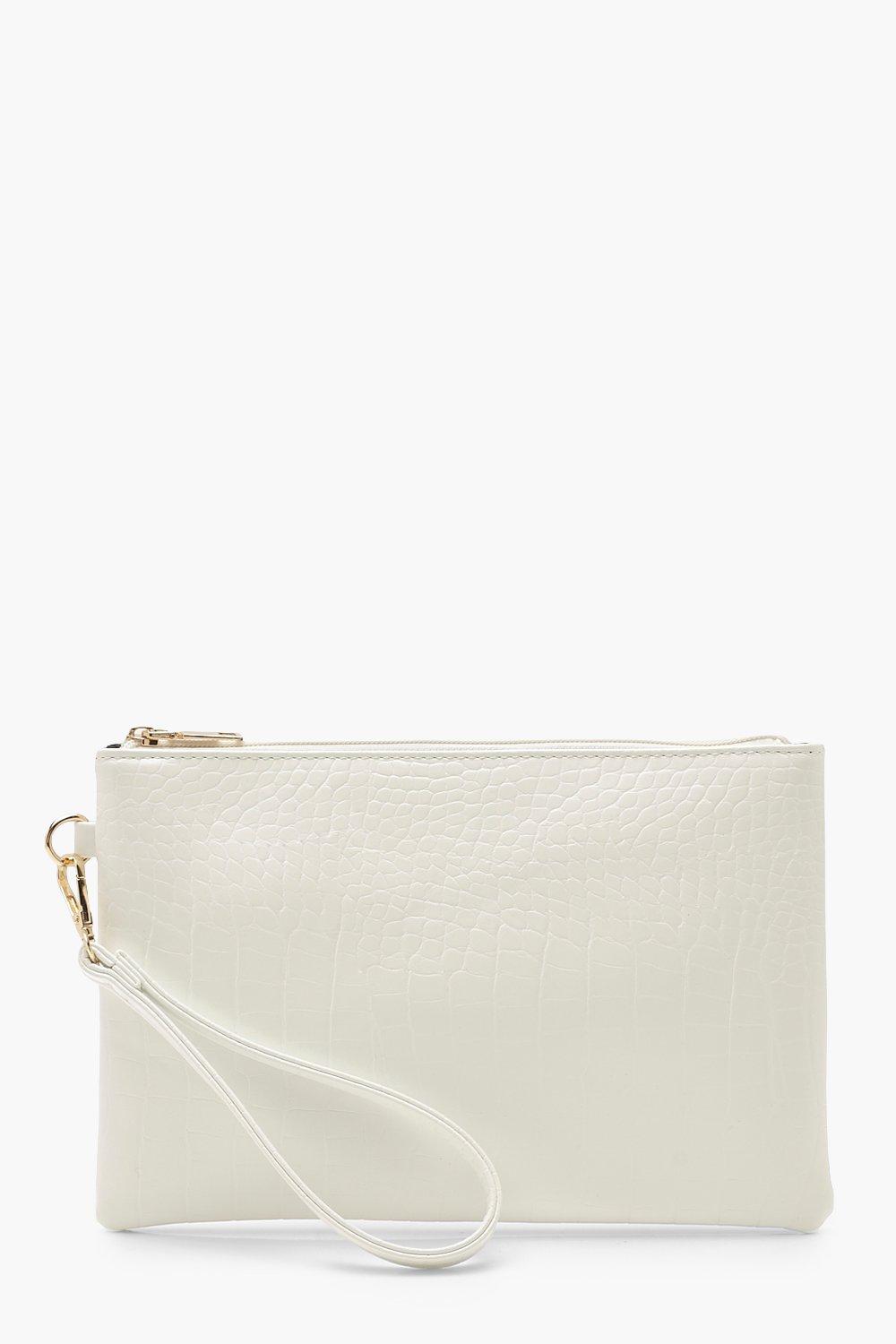 zip top clutch bag