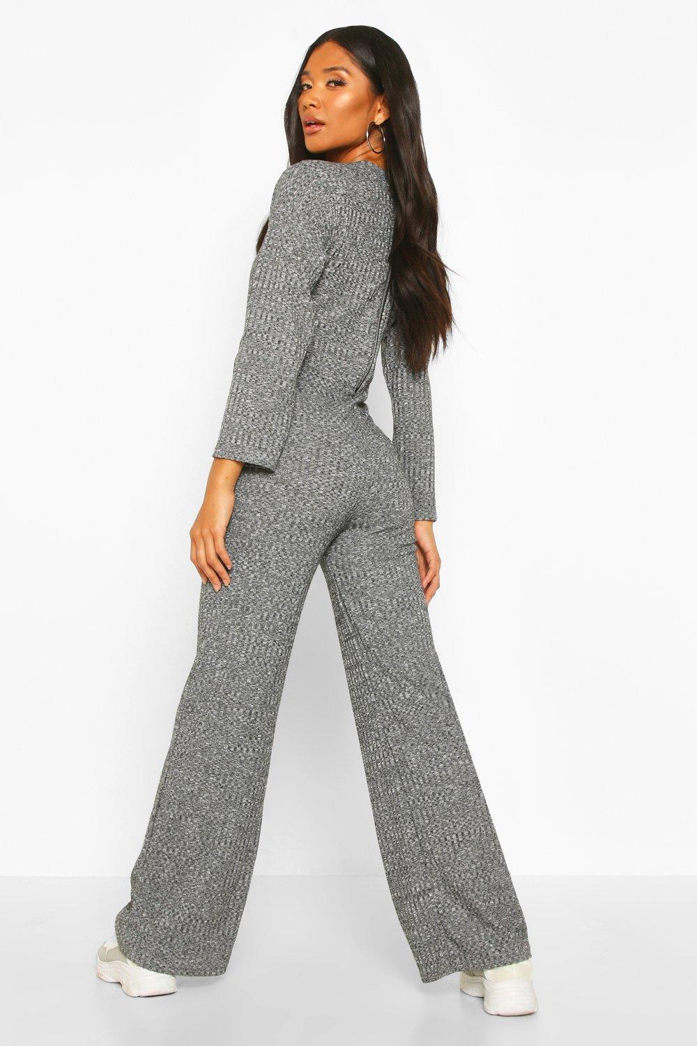 ribbed knit jumpsuit