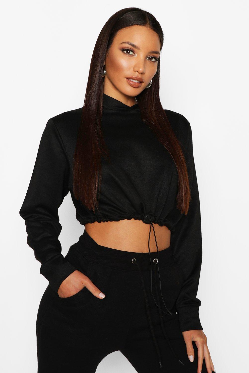 boohoo cropped hoodie