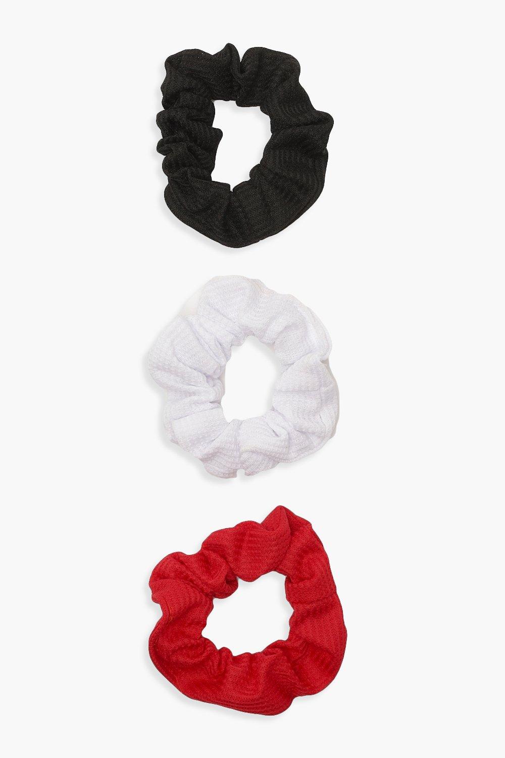 Click to view product details and reviews for Womens 3 Pack Scrunchies Red One Size Red.