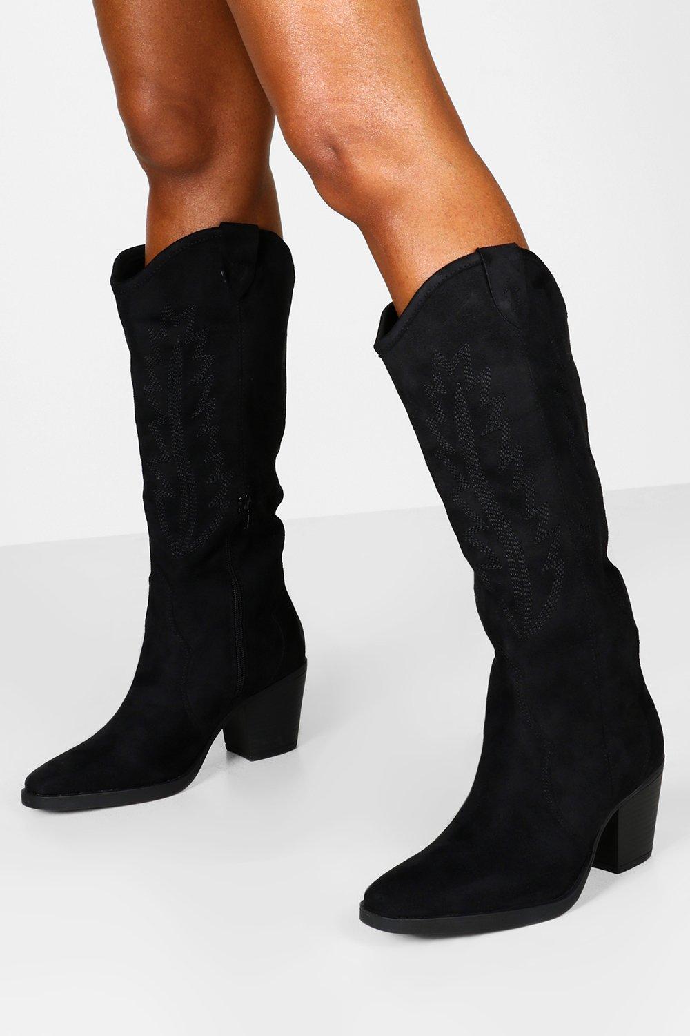 high heel western boots