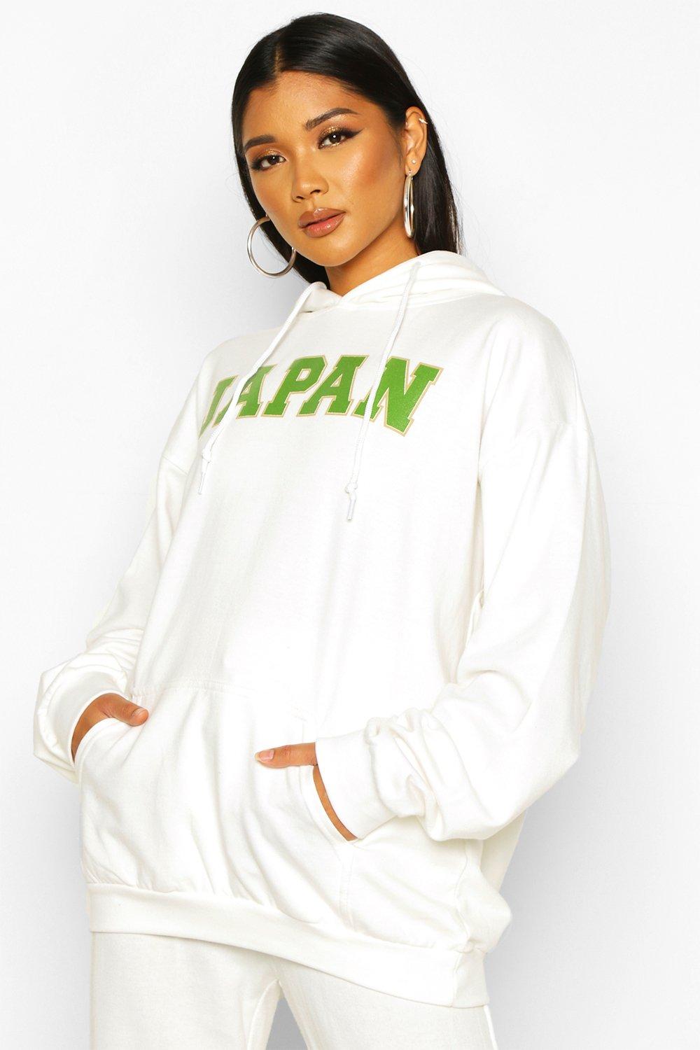 slogan print hoodie