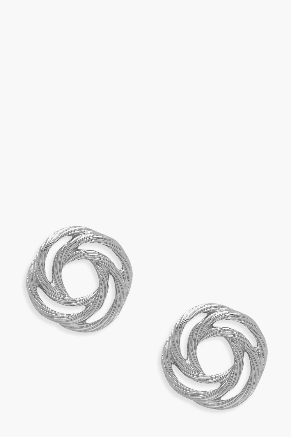 

Винтажные серьги с узелками, Silver