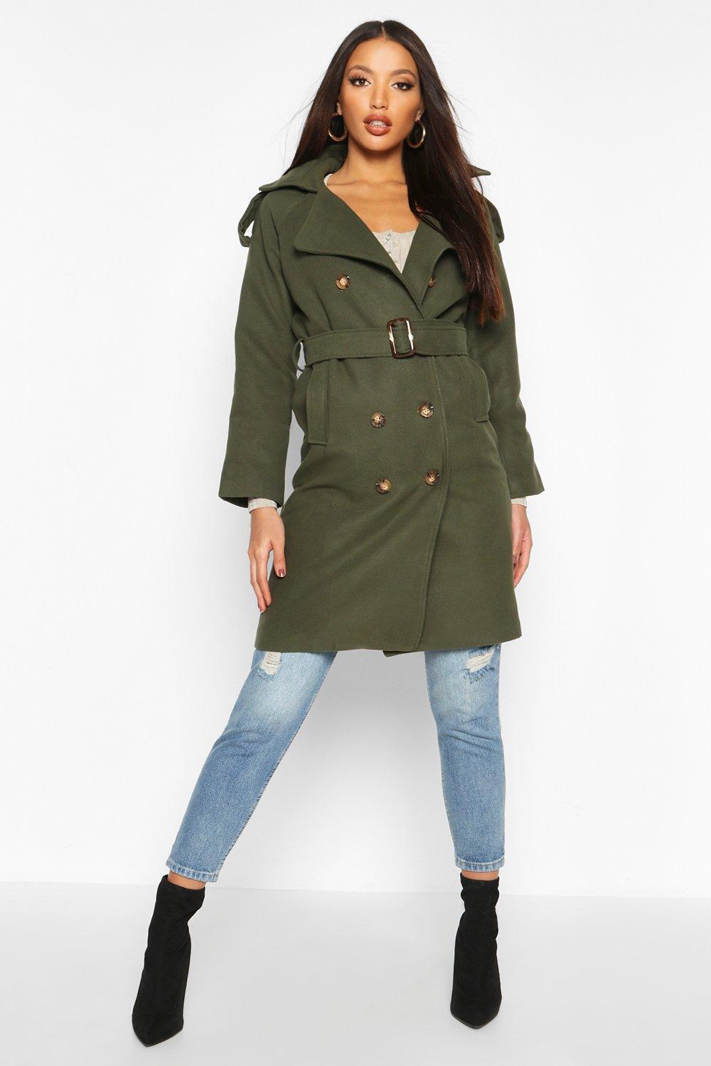 

Pocket Detail Faux Fur Teddy Jacket, Cream