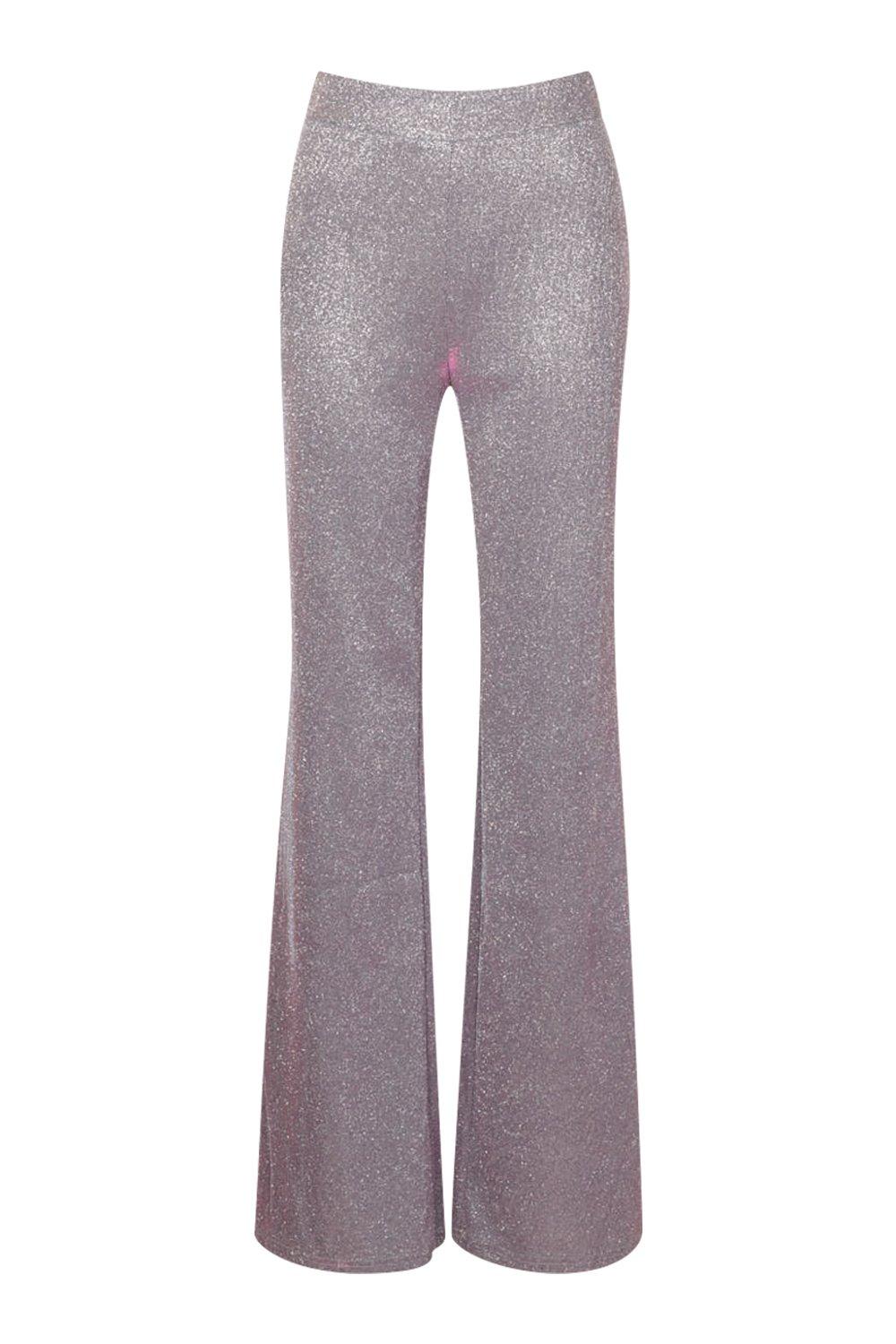 

Широкие брюки металлик, Purple