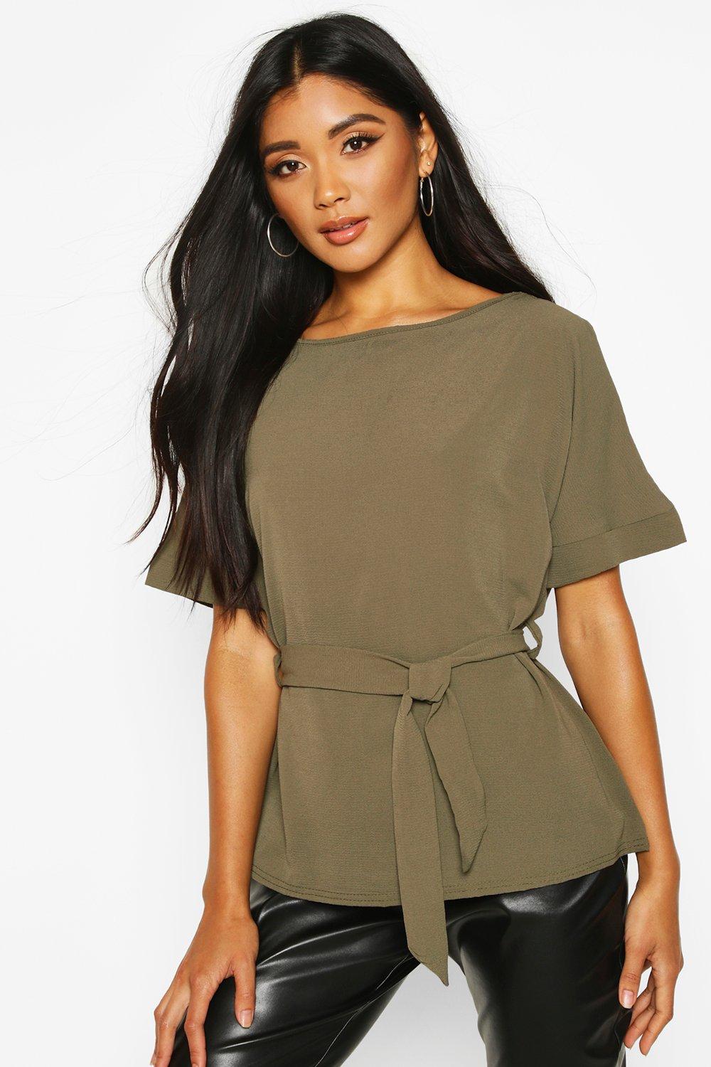 

Блузка с поясом, Khaki