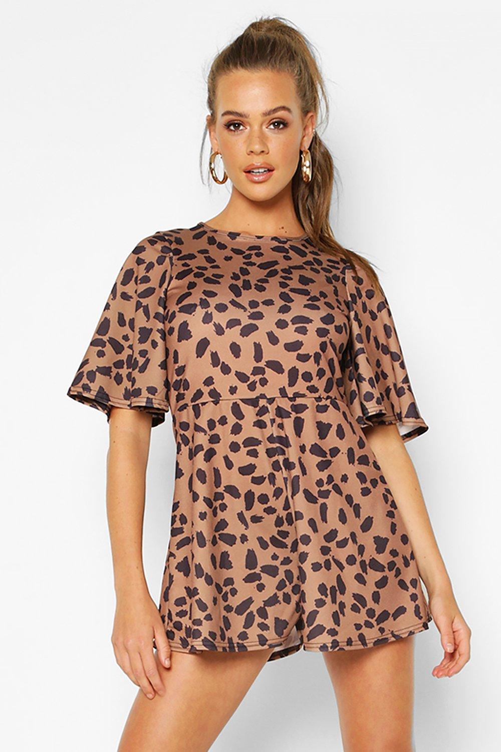 leopard print playsuit australia