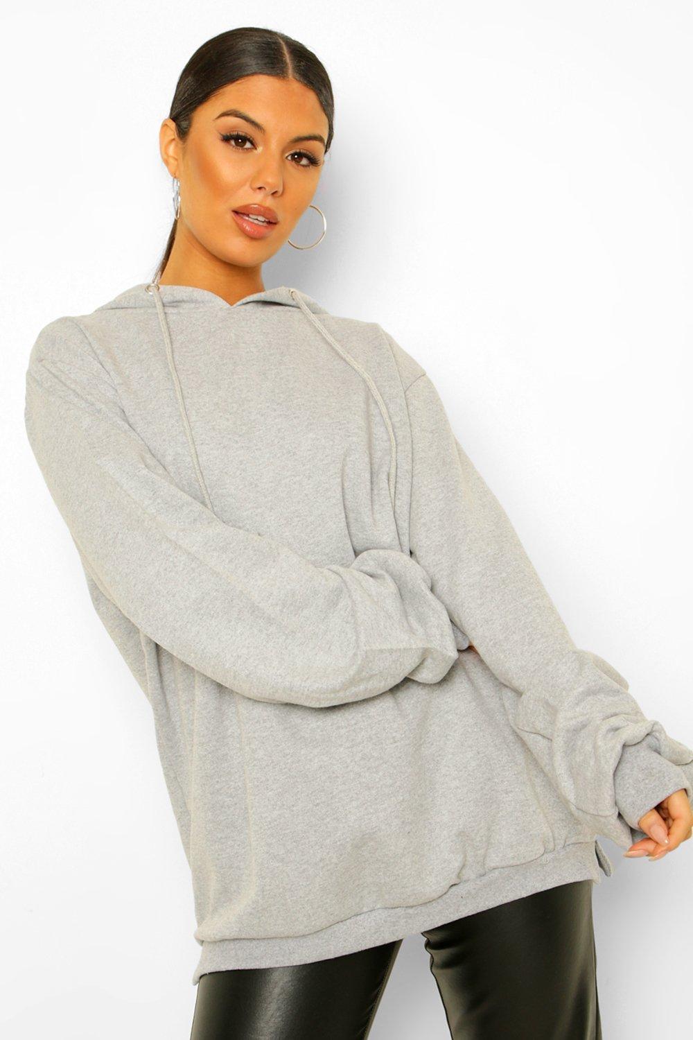 

Худи оверсайз очень свободного кроя, Light grey