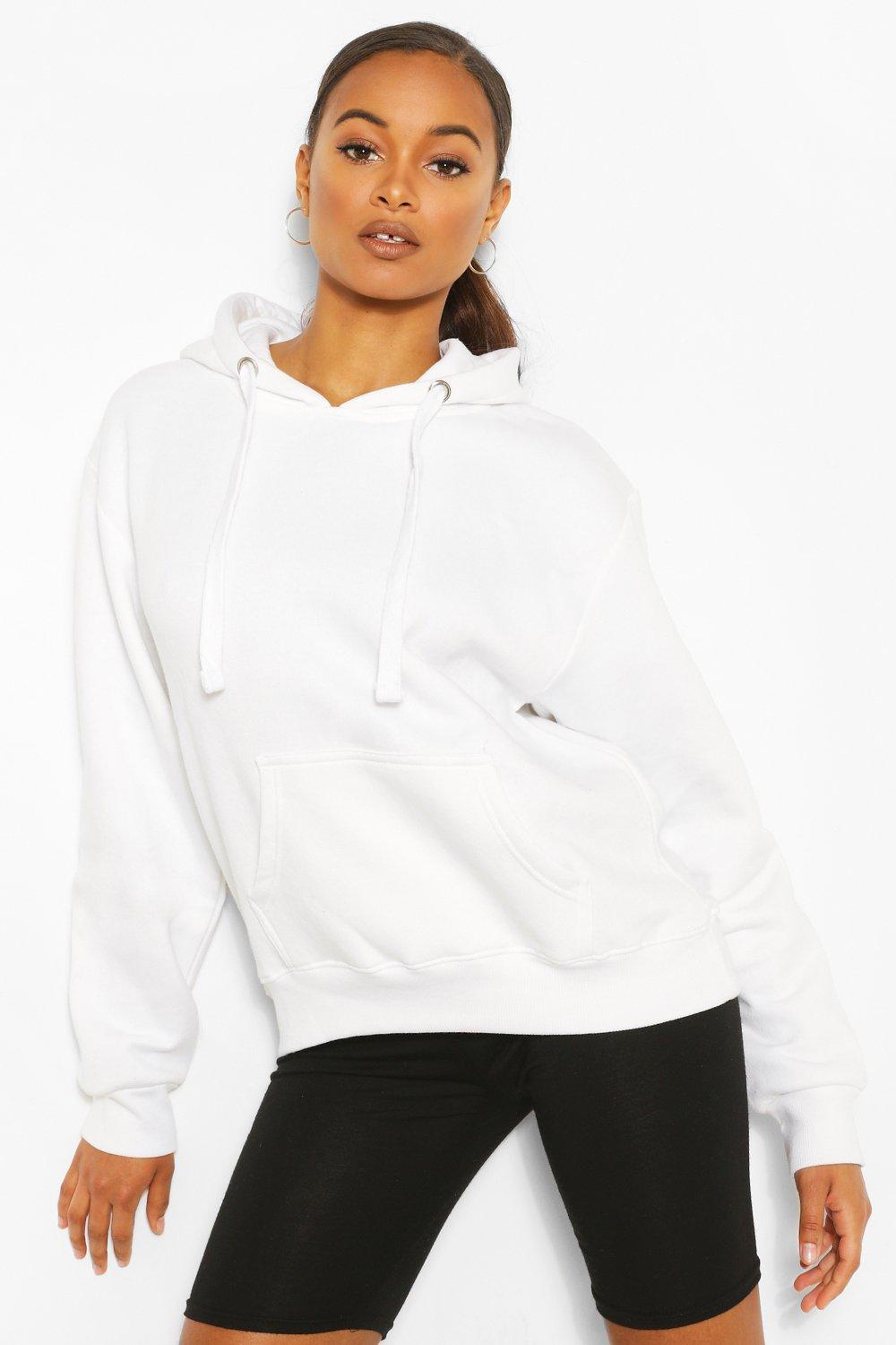 

Толстовка свободного кроя с капюшоном, White