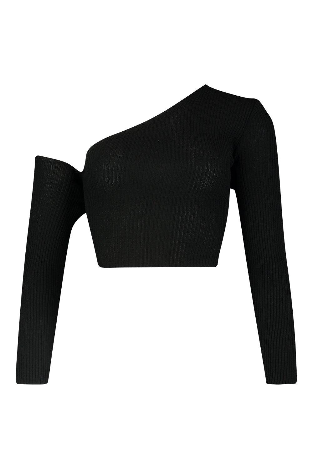 

Вязаный асимметричный топ, Black