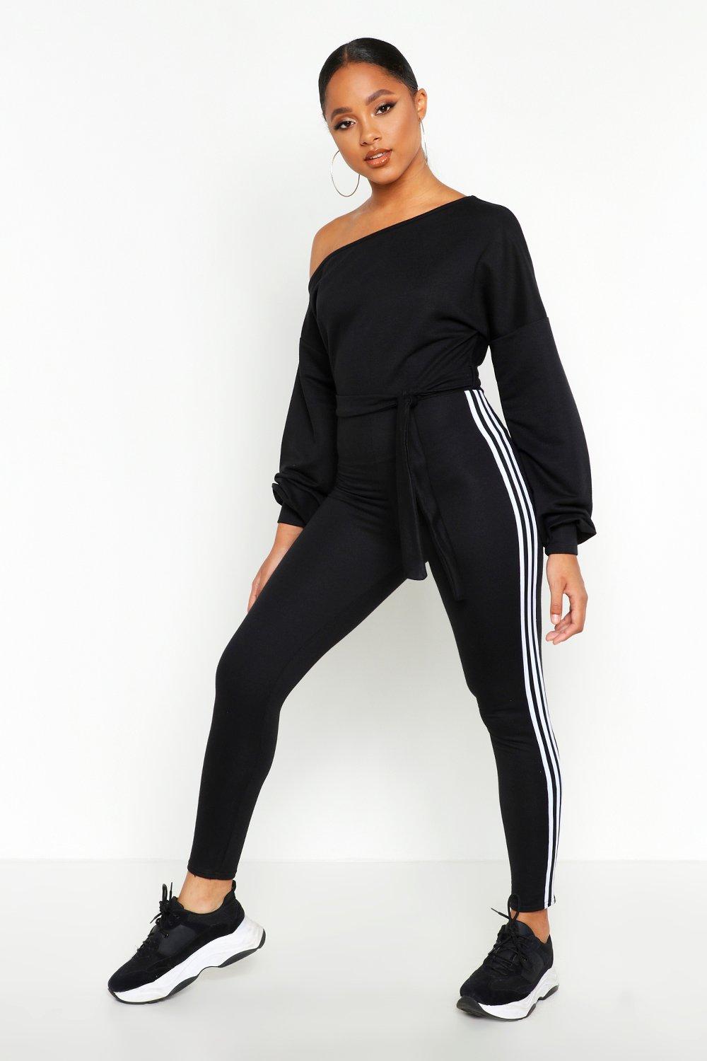 side stripe jumpsuit